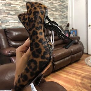 Ysl cheetah heels never worn